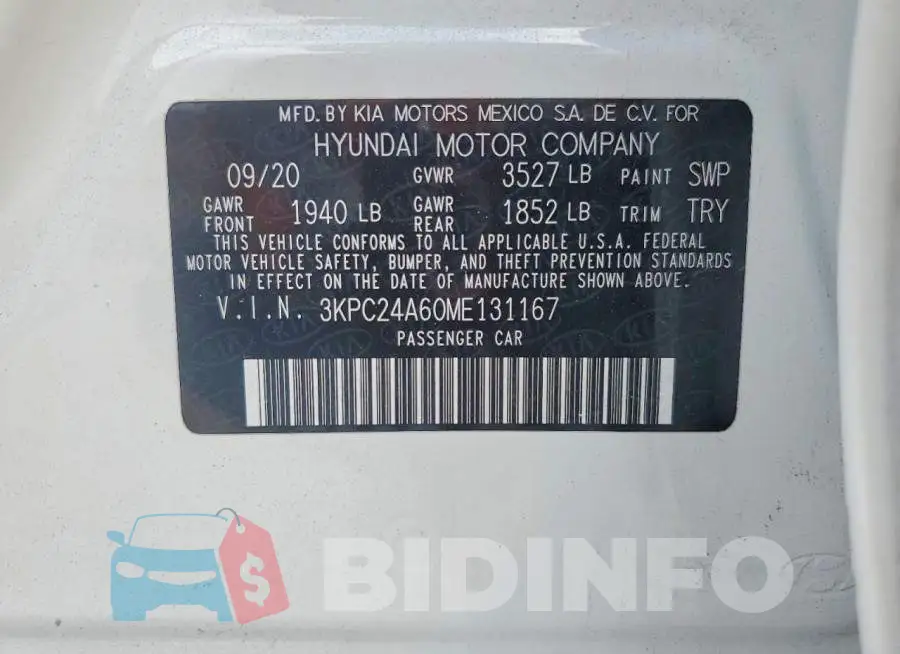 3KPC24A60ME131167 Photo# 12