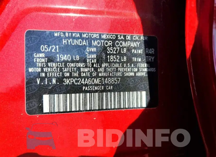 3KPC24A60ME148857 Photo# 13