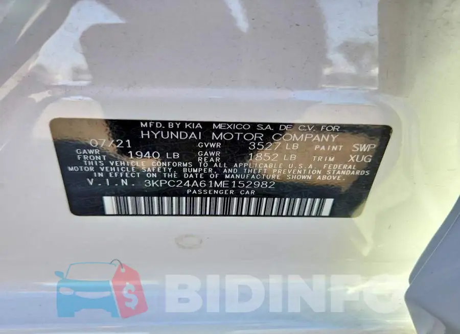 3KPC24A61ME152982 Photo# 13