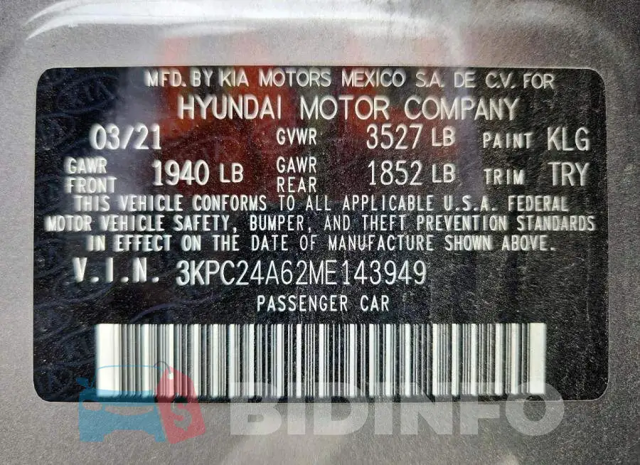 3KPC24A62ME143949 Photo# 12