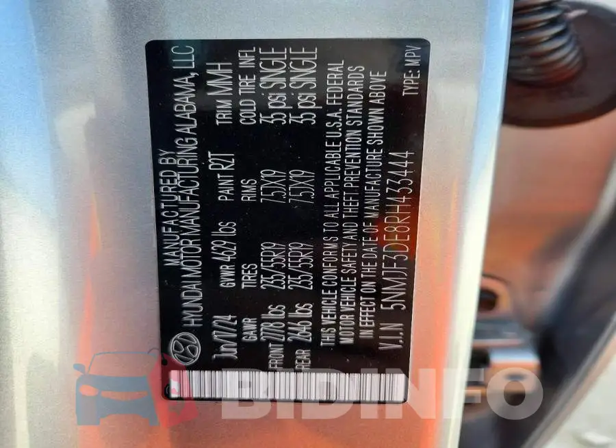 5NMJF3DE8RH433444 Photo# 13