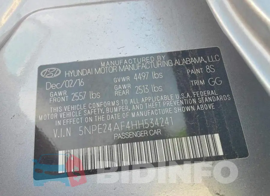 5NPE24AF4HH534241 Photo# 12