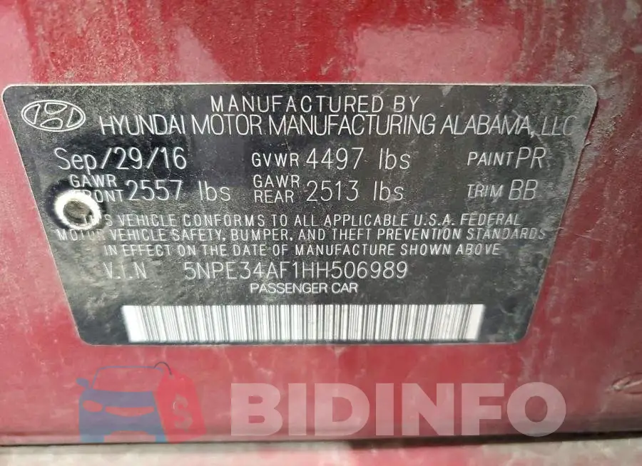 5NPE34AF1HH506989 Photo# 12