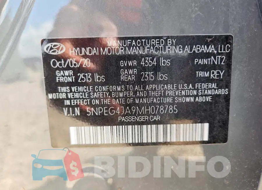 5NPEG4JA9MH078785 Photo# 12