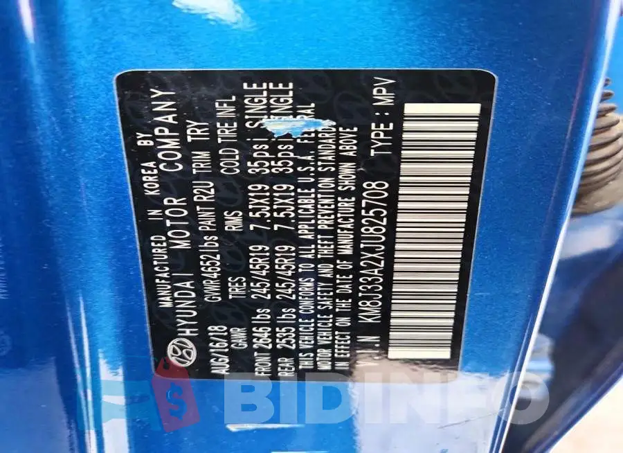 KM8J33A2XJU825708 Photo# 12