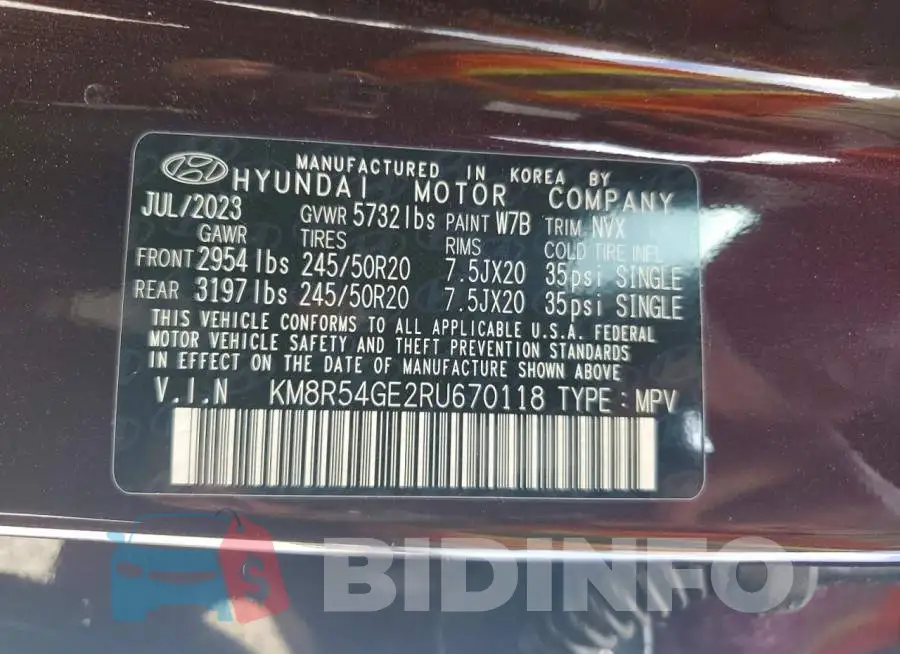 KM8R54GE2RU670118 Photo# 14