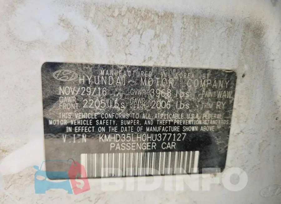 KMHD35LH0HU377127 Photo# 12
