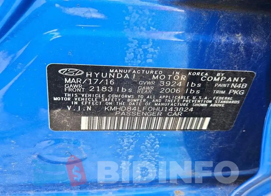 KMHD84LF0HU143824 Photo# 12