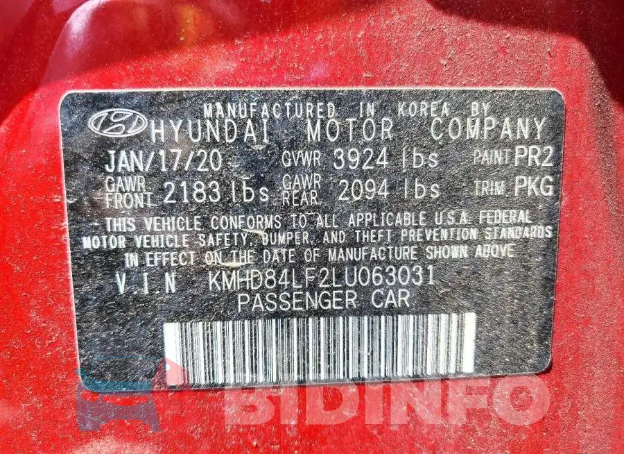 KMHD84LF2LU063031 Photo# 12