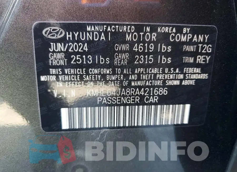 KMHL64JA8RA421686 Photo# 12