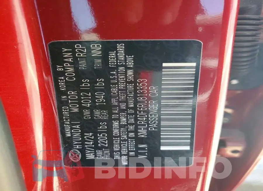 KMHLR4DF6RU813353 Photo# 12
