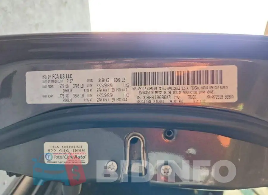 3C6RR6LT0HG783471 Photo# 13