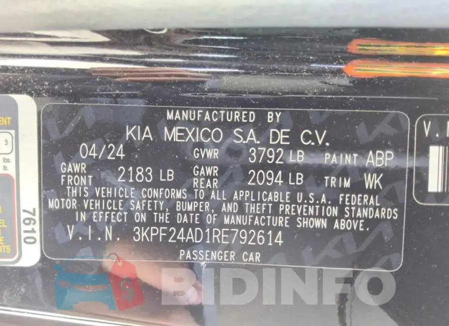 3KPF24AD1RE792614 Photo# 13