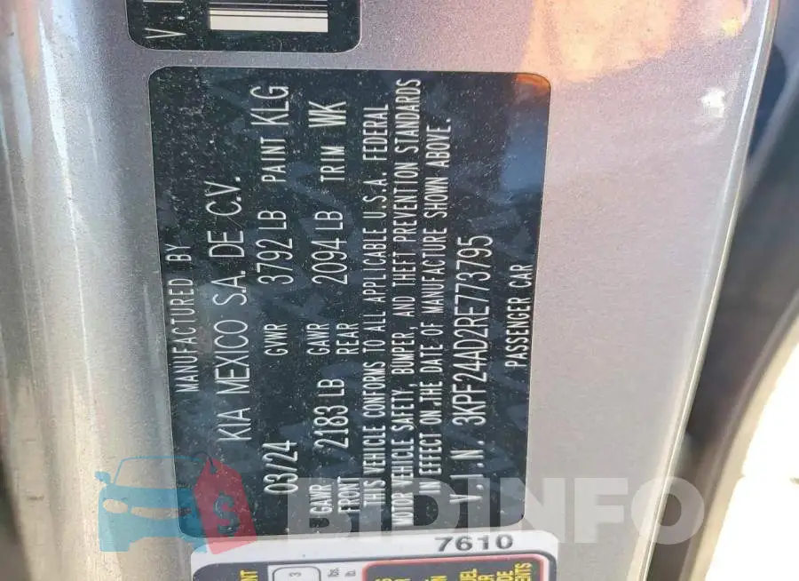 3KPF24AD2RE773795 Photo# 13