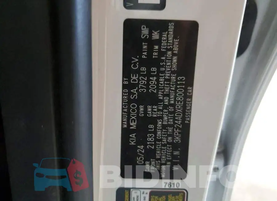3KPF24ADXRE800113 Photo# 13