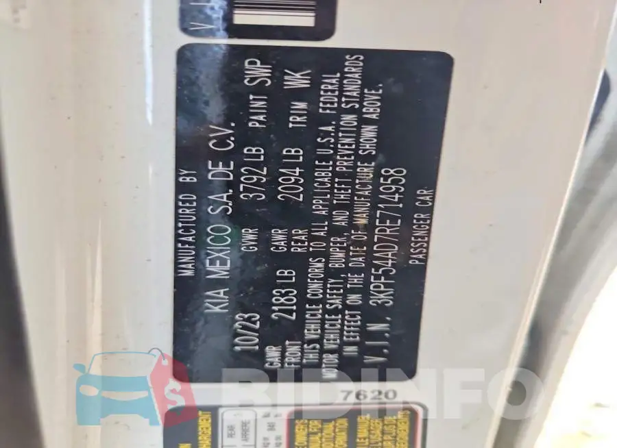 3KPF54AD7RE714958 Photo# 13