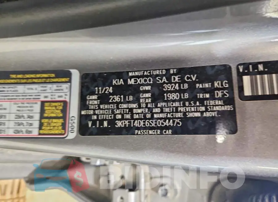 3KPFT4DE6SE054475 Photo# 12