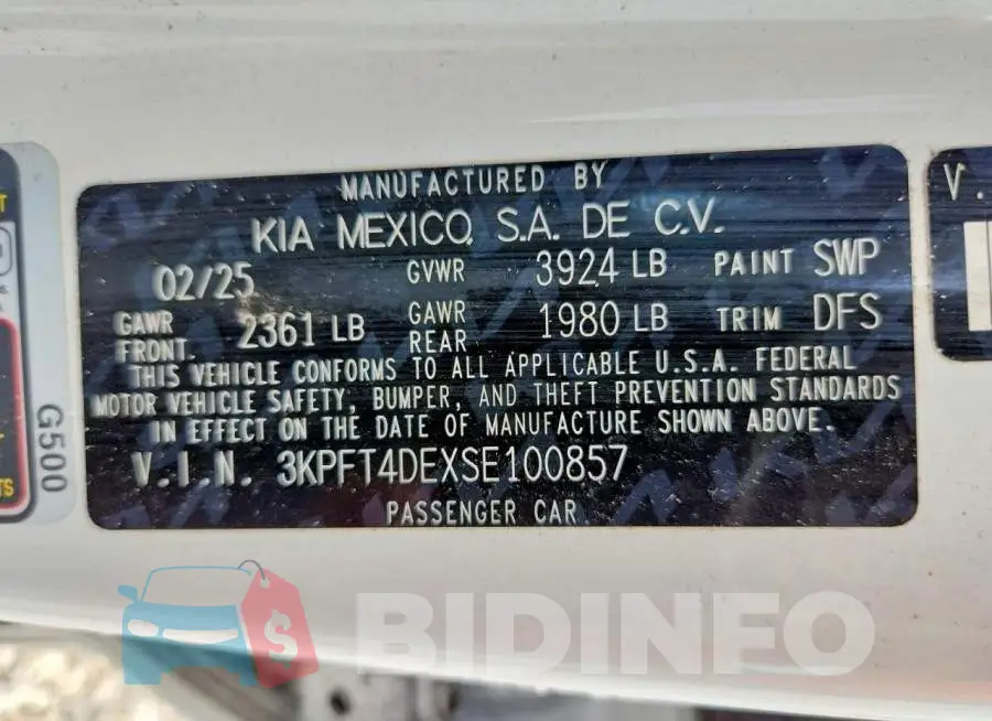 3KPFT4DEXSE100857 Photo# 13