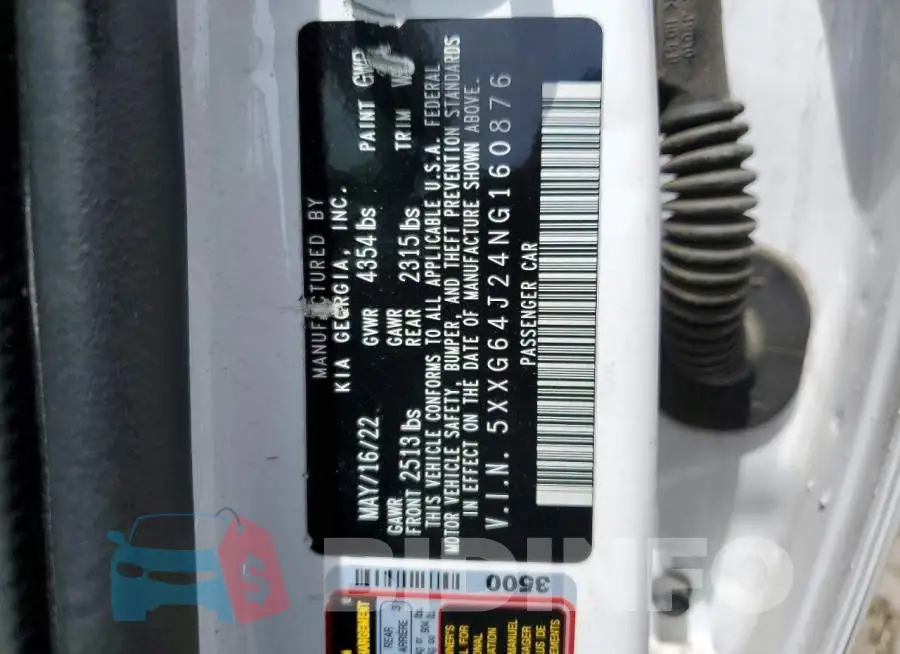 5XXG64J24NG160876 Photo# 12