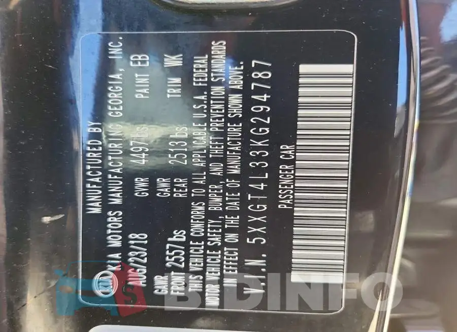 5XXGT4L33KG294787 Photo# 13