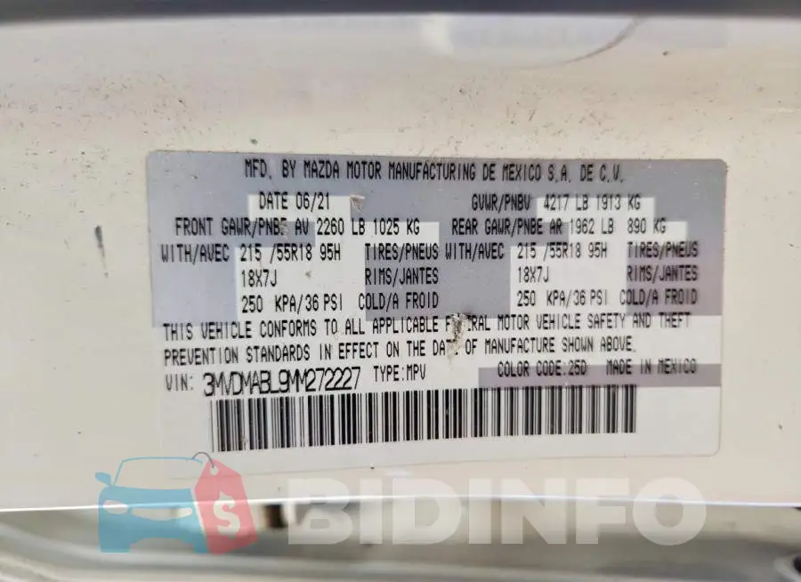 3MVDMABL9MM272227 Photo# 14