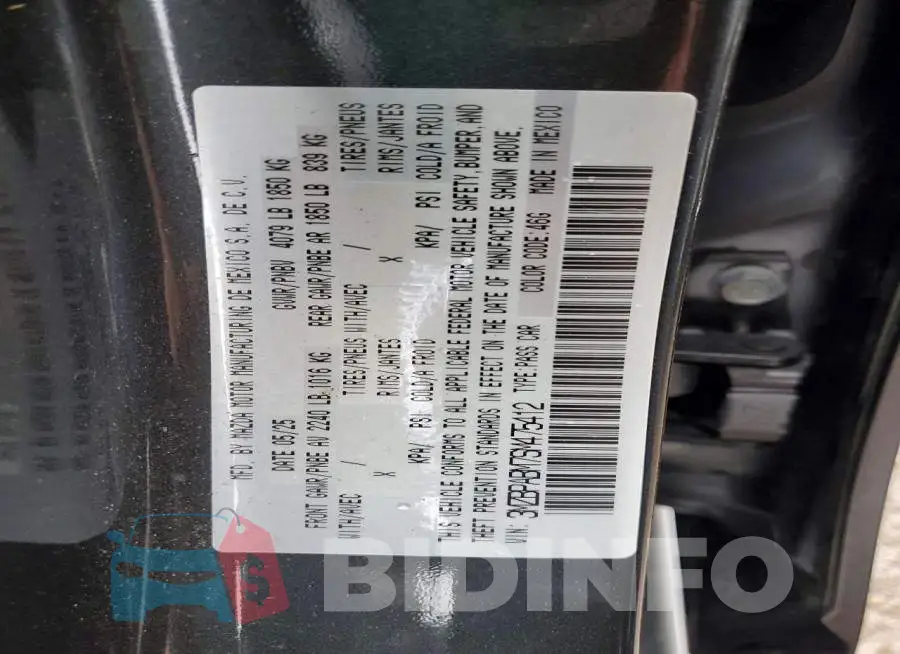 3MZBPABM7SM475412 Photo# 12