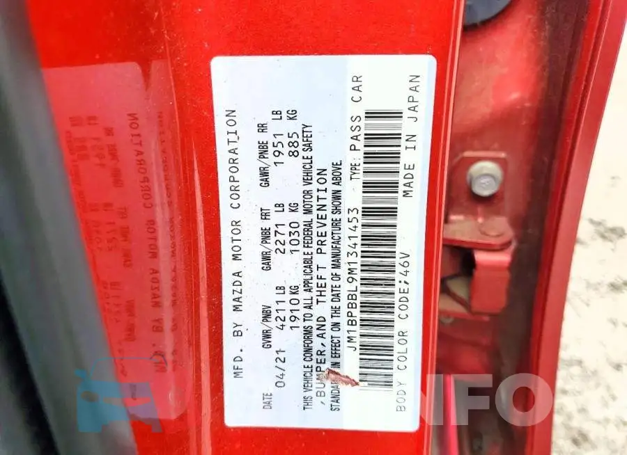 JM1BPBBL9M1341453 Photo# 12