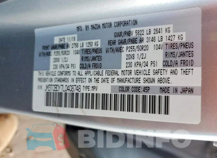 JM3TCBDY7L0408748 Photo# 13