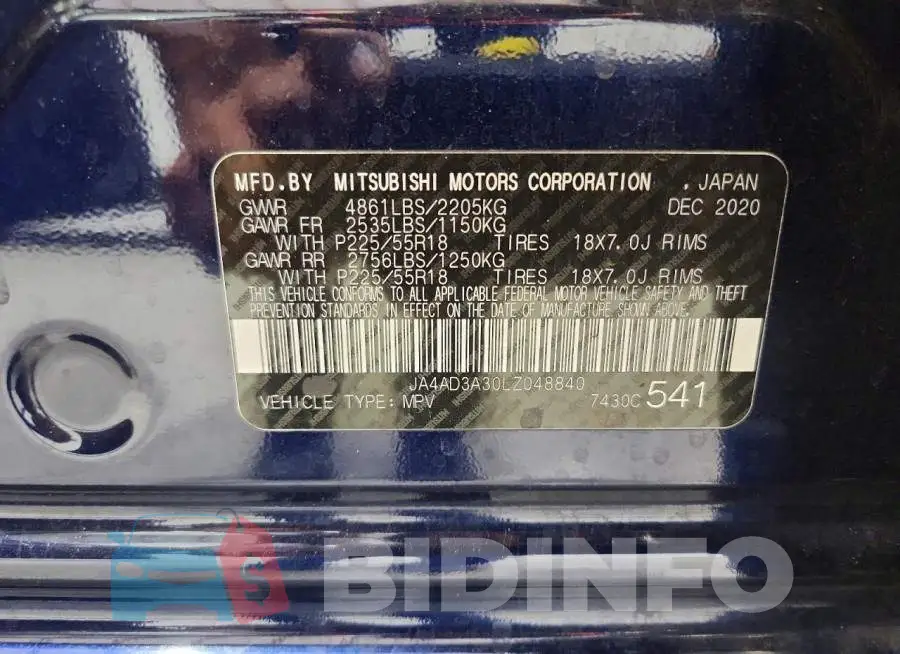 JA4AD3A30LZ048840 Photo# 14