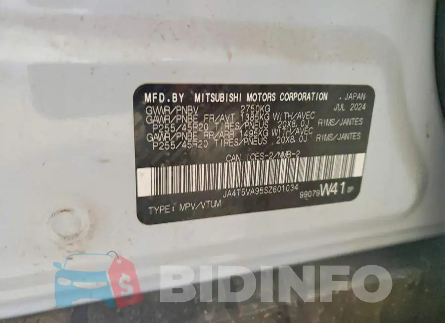 JA4T5VA95SZ601034 Photo# 13