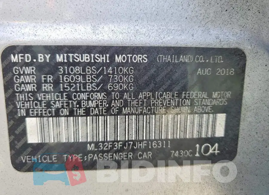 ML32F3FJ7JHF16311 Photo# 12