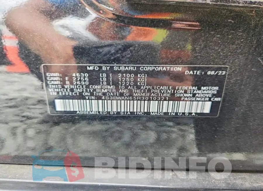 4S3BWAN65R3010321 Photo# 12
