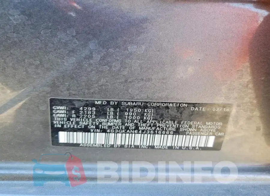 4S3GKAN64J3616666 Photo# 13