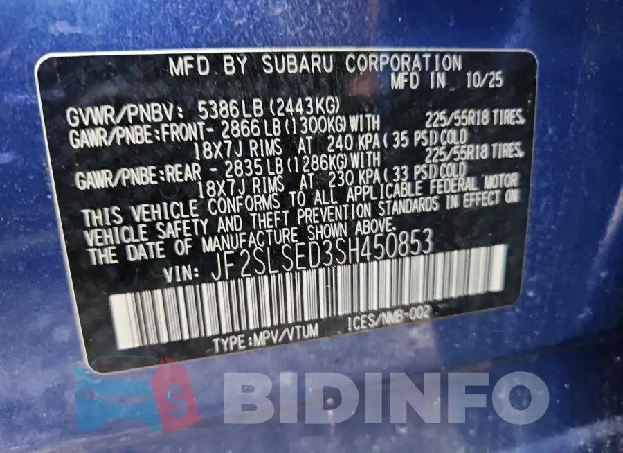 JF2SLSED3SH450853 Photo# 13
