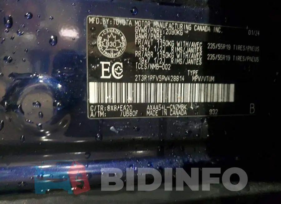 2T3R1RFV5RW428814 Photo# 12