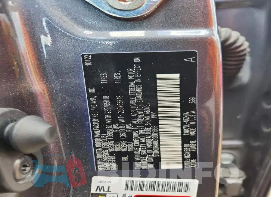 5TDKDRAHXPS001993 Photo# 13