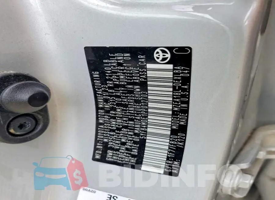 5YFB4MDE1PP012703 Photo# 12