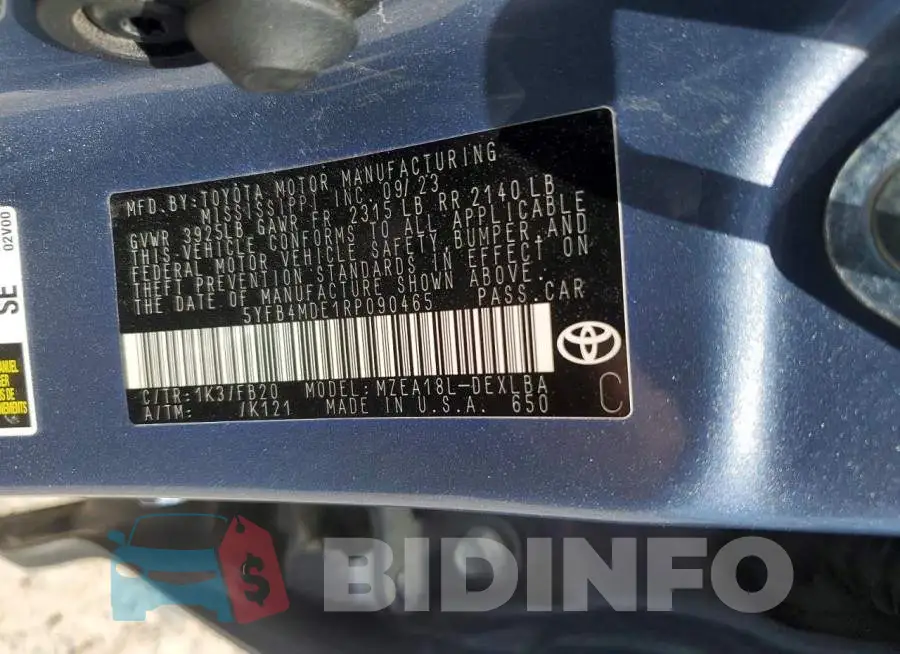 5YFB4MDE1RP090465 Photo# 13