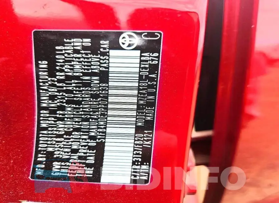 5YFB4MDE3PP071638 Photo# 13