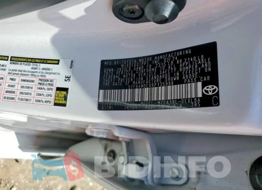 5YFB4MDEXRP135998 Photo# 12