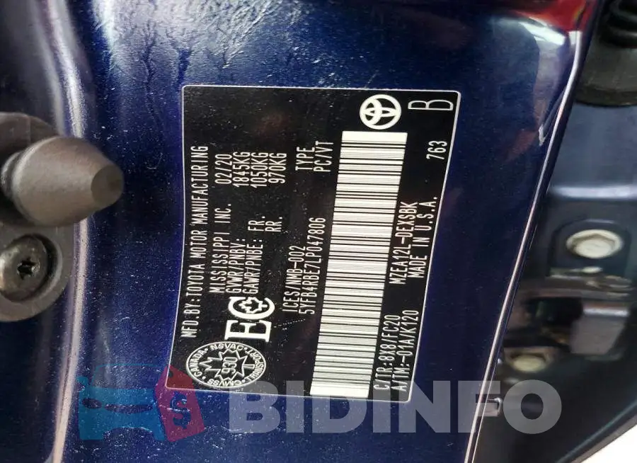 5YFB4RBE7LP047806 Photo# 12