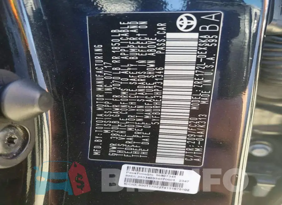 5YFBURHE3HP731346 Photo# 12