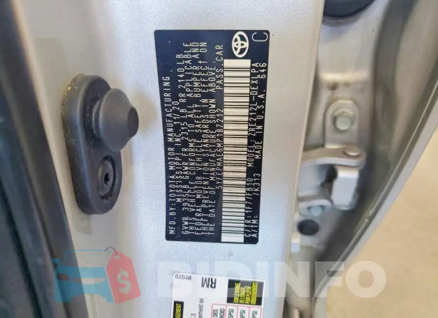5YFEPMAE6MP187212 Photo# 12