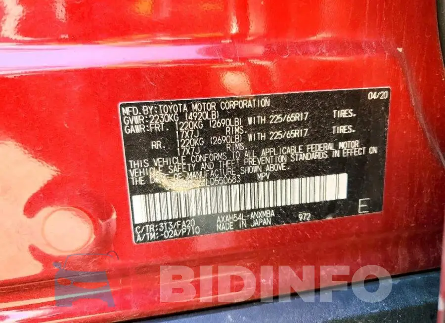 JTMRWRFV4LD550683 Photo# 13