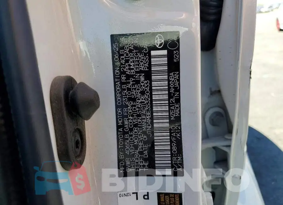 JTND4MBE3S3250433 Photo# 12
