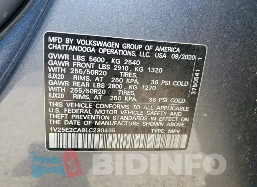 1V25E2CA9LC230435 Photo# 13