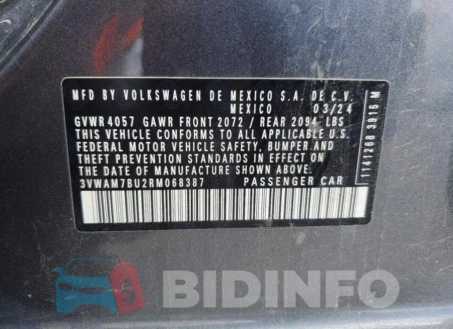 3VWAM7BU2RM068387 Photo# 12