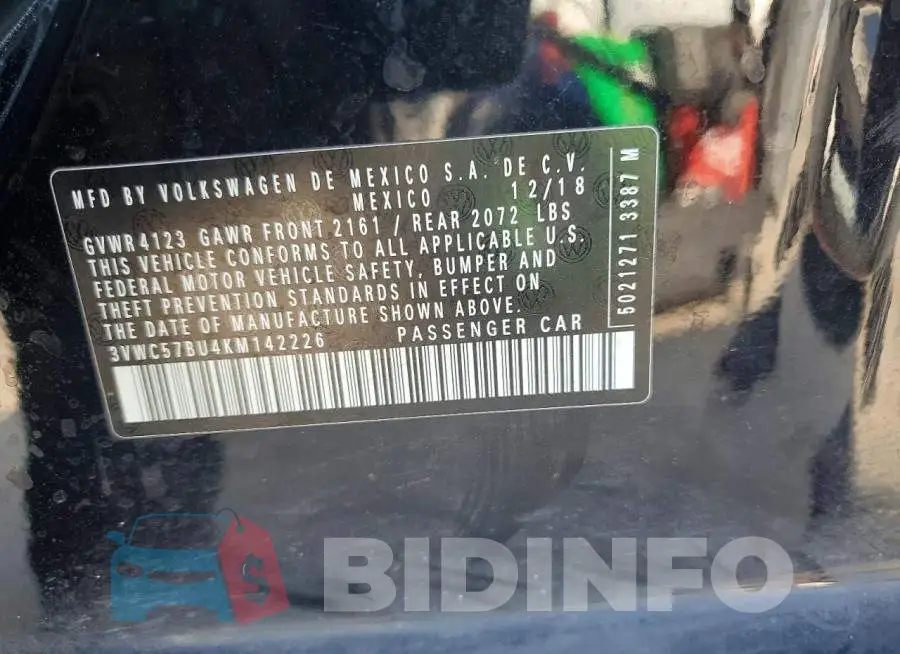 3VWC57BU4KM142226 Photo# 12