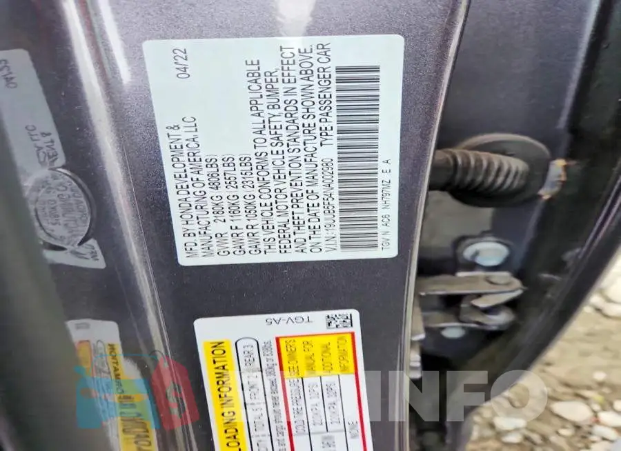 19UUB5F54NA002980 Photo# 12