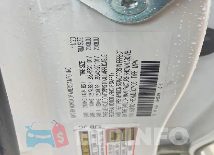 5J8TC1H6XML007403 Photo# 13